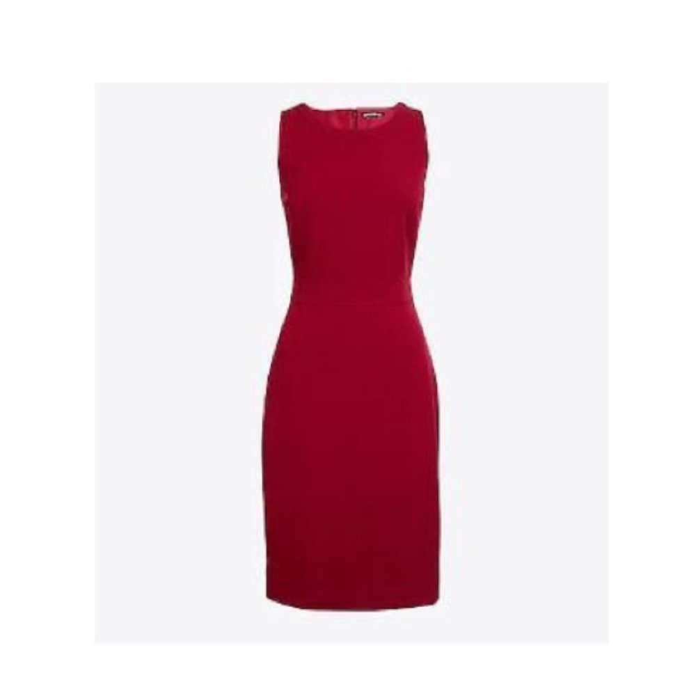 J Crew Merchantile Sheath Dress Burgundy 4 NWT